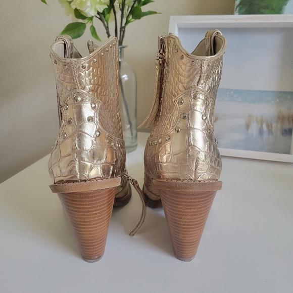 Sam Edelman Gold Boots - Picture 3 of 4